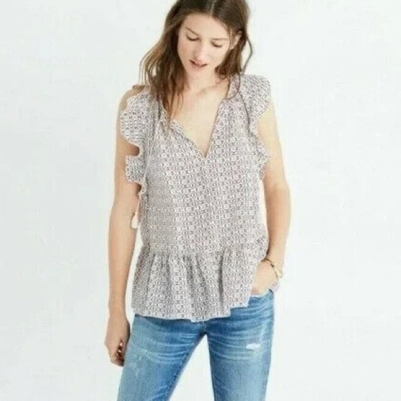 Madewell silk top - Picture 1 of 8